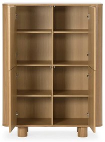 Szafka w dekorze dębu w naturalnym kolorze 100x133x40 cm Padoc – MOME