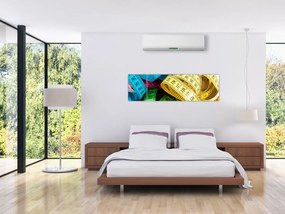 Obraz mierników koloru (170x50 cm)