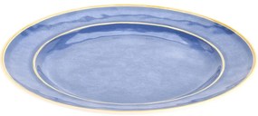 Redcliffs 12-częściowy zestaw naczyń z melaminy, niebieski