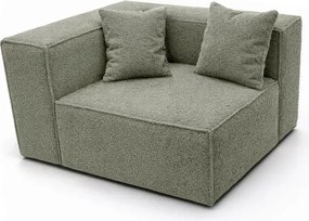 Narożnik Modułowy CERIO Szary Boucle Nowoczesny