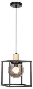 Czarna lampa wisząca 19x19 cm Retro 2 – Candellux Lighting