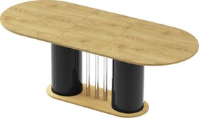 Owalny stół z rozkładanym blatem Cesaro Hubertus dąb