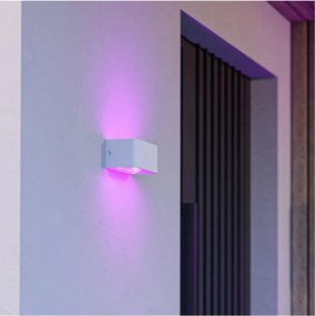 Eglo 901955 - LED RGBW ściemnialny zewnętrzny kinkiet SANIA-Z LED/10W/230V IP55 biały