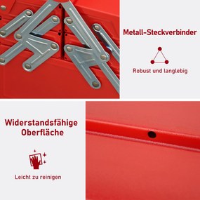Skrzynka narzędziowa DURHAND skrzynka narzędziowa 5 przegródek stalowych 45 x 22,5 x 34,5 cm