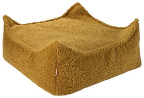Brązowy dziecięcy worek do siedzenia z materiału bouclé Square – Wigiwama