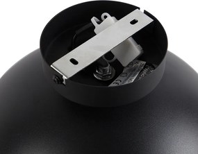 Industrialna lampa sufitowa czarna i złota 28 cm - Magnax