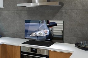 Szklany Panel Elegancki Czarny Samochód