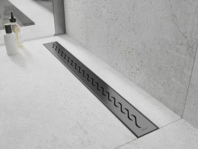 Mexen Flat 360° M18 odpływ liniowy obrotowy 50 cm, gun gray szczotkowany - 1E23050-40