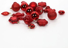 Zestaw ozdób na choinkę, różne kształty i rozmiary, 32 szt.