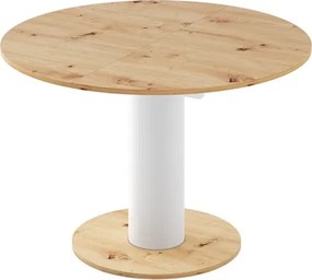 Rozkładany stół jadalniany Solo Lux z blatem w dekorze dąb