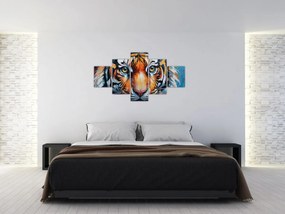 Obraz - Widok tygrysa, obraz (125x70 cm)
