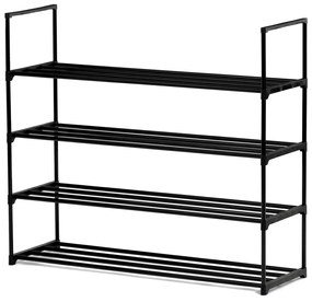 Szafka na buty GD-406 BK, metal, czarna