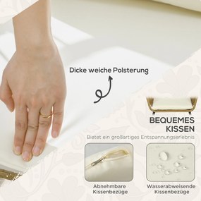 Outsunny Zestaw Mebli z Rattanu 5-częściowy Beżowy | Aosom PL