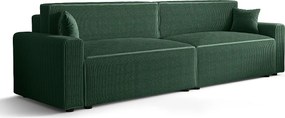 Ciemnozielona sofa z funkcją spania N5-A59