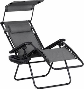 Avenberg Fotel relaksacyjny Palmas, szary, 67 x 90x 110 cm