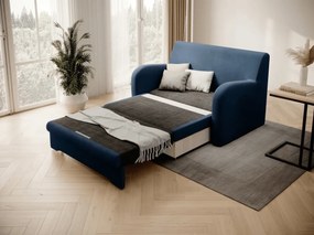 Rozkładana sofa dwuosobowa ARIO NUBE, ciemnoniebieska