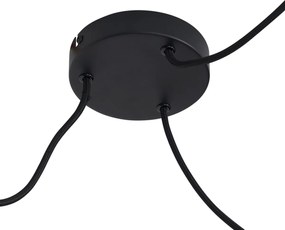 Lampa wisząca Japandi brązowa 50 cm 3-źródła światła - Plu