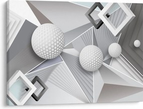 Geometryczny abstrakcyjny obraz (70x50 cm)