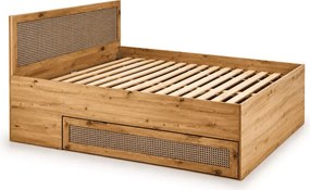Łóżko tapicerowane Calviro z wysokim wezgłowiem i szufladami – nowoczesny design, komfort i elegancja do Twojej sypialni