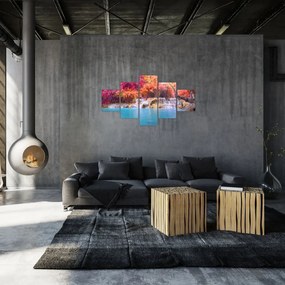 Obraz turkusowej laguny, Laos, Tat Kuang Si (125x70 cm)