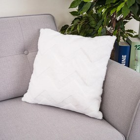 4Home Poszewka na poduszkę Fur ZigZag, 45 x 45 cm