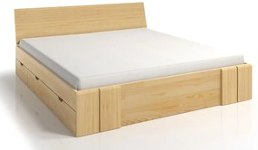 Drewniane łóżko z szufladami Narcyx 6X - 5 rozmiarów