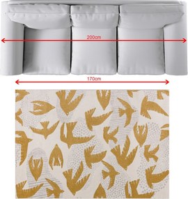 Dywan Yellow Birds 120x170cm