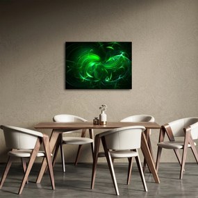 Obraz - zielona abstrakcja (70x50 cm)