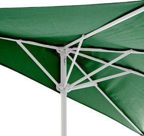 Półokrągły parasol balkonowy 2,7 m ciemnozielony z korbką