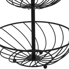 Etażerka metalowa, 2 poziomy, wys. 30 cm