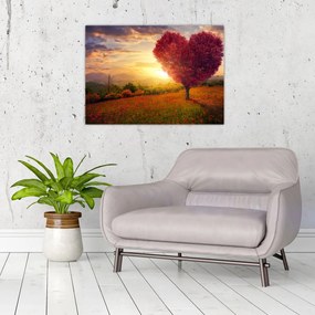 Obraz drzewa w kształcie serca (70x50 cm)