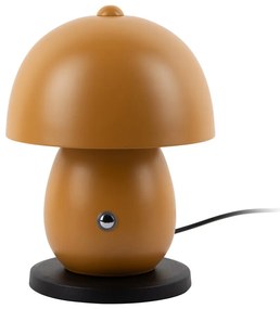 Lampa stołowa LED w kolorze ochry z metalowym kloszem (wysokość 18 cm) Mono LED – Leitmotiv