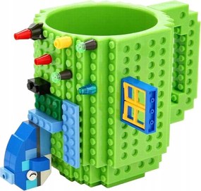 KUBEK KLOCKOWY DUŻY 350ML + KLOCKOWY CYFROWY ZEGAREK DLA DZIECKA REGULOWANY