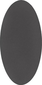 Antracytowy owalny dywan 80x150 S6-M53