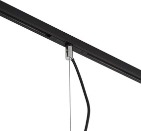 Designerska lampa wisząca chromowana do systemu szynowego 1-fazowego - Slimline Sara