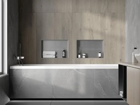 Mexen X-Wall-NR półka wnękowa bez kołnierza 45 x 30 cm, inox - 1911453010