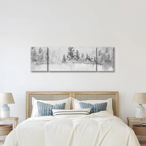 Obraz - Jeleń nad jeziorem (170x50 cm)