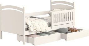 Łóżko dziecięce Amely 90x190 z tablicą suchościeralną - biały