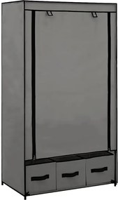 Szara składana materiałowa szafa P1-M56