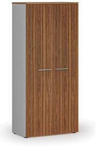 Szafa ubraniowa z wysuwem PRIMO GRAY, 800 x 420 x 1781 mm, szary/orzech