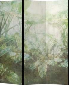 Parawan pokojowy 3-częściowy 135x172 Jednostronny dekoracyjny boho botaniczny Mgła Tropikalnego Ogrodu
