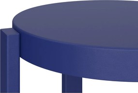 Niebieski stalowy hoker (wysokość siedziska 65 cm) Doon – noo.ma