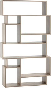 Półka kolumnowa z 10 otworami w kolorze dębu.