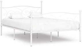 Białe metalowe łóżko rustykalne 140x200 cm - Donner