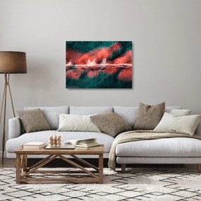 Obraz na szkle - Wybuch nafty (70x50 cm)