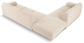 Beżowy narożnik z materiału bouclé (lewostronny) Molino – Micadoni Home