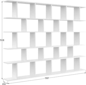 Orzechowa ażurowa biblioteczka w stylu nowoczesnym G3-B40