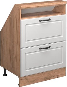 Szafka kuchenna na dach skośny biały domek wiejski 60x46x81.6 r-line