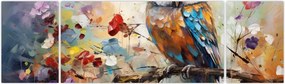Obraz - Malowana sowa (170x50 cm)