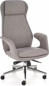 Fotel popielaty obrotowy do komputera F8-N06